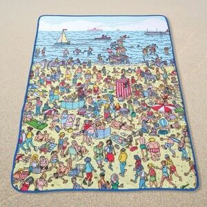 Polar Fleece with Sherpa Throw Blanket - Multicolor